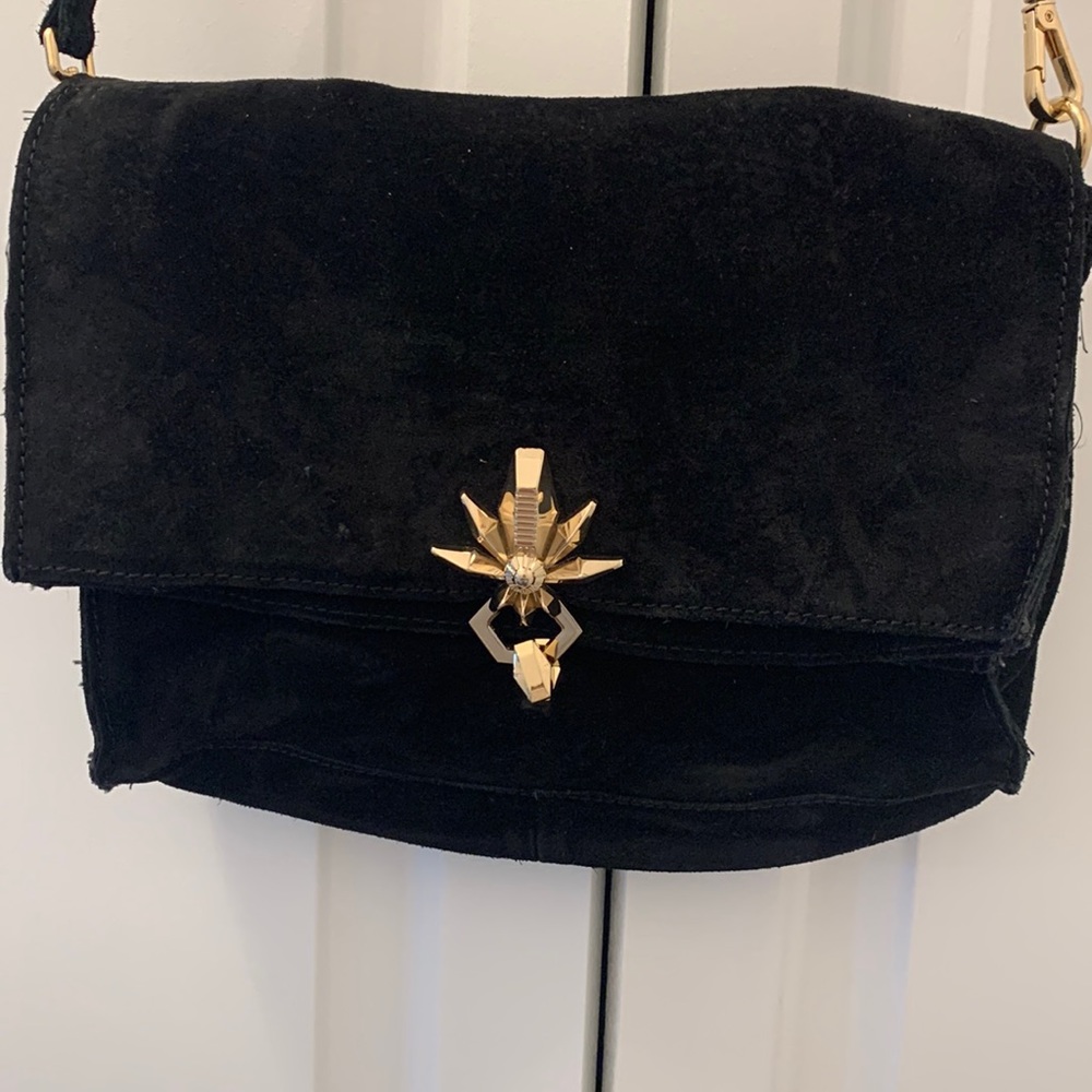 Zara suede messenger style bag